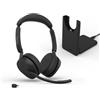 Jabra Evolve3 65 cuffie dual wireless Bluetooth con microfono, MS Teams, USB-C