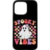 Spooky Vibes Ghost Halloween Gift Cute F Custodia per iPhone 15 Pro Max Vibrazioni Spettrali