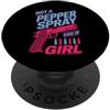 Women Gun Owner Family Gifts Non uno spray al peperoncino tipo di ragazza divertente pistola proprietario donna PopSockets PopGrip Adesivo