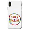 Funny Hawaiian Nerdy Tacky Tourist Dress Custodia per iPhone X/XS Tacky Tourist Day Costume Idea Tacky Tacky Tacky