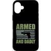 Gun Dad Father Gifts Custodia per iPhone 16 Plus Armato E Papà Divertente Pistola Papà Padre Tiro Umorismo