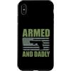 Gun Dad Father Gifts Custodia per iPhone XS Max Armato E Papà Divertente Pistola Papà Padre Tiro Umorismo