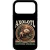 Axolotl Amphibian Aquarium Nature Custodia per iPhone 17 Pro Max Salamandra acquatica insolita certificata Axolotl