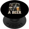 Funny Spooky Season Halloween Party Appa Scheletro Birra Halloween This is my costume divertente PopSockets PopGrip Adesivo