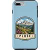 Plose Dolomites Italy Travel Art Custodia per iPhone 7 Plus/8 Plus Plose Italia Dolomiti Vintage Mountain Travel Design
