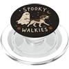 Cute Ghost Halloween Divertente Ghost Dog Walker, inquietante amante dei cani di Halloween PopSockets PopGrip per MagSafe