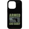 Gun Dad Father Gifts Custodia per iPhone 13 Pro Armato E Papà Divertente Pistola Papà Padre Tiro Umorismo