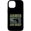 Gun Dad Father Gifts Custodia per iPhone 14 Armato E Papà Divertente Pistola Papà Padre Tiro Umorismo