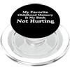 My favorite childhood memory Apparel Co. Il mio ricordo d'infanzia preferito è che la mia schiena non fa male all'umorismo PopSockets PopGrip per MagSafe