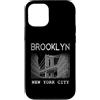 Brooklyn NY Souvenir Shirts Custodia per iPhone 12/12 Pro Brooklyn NY Vintage Sport Blu Retro Testo