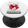 Origami Paper Crane Japan Gru di carta origami PopSockets PopGrip Adesivo