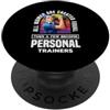Funny Fitness Gym Quotes & Personal Trai Allenatore personale femminile Donne Fitness palestra allenamento PopSockets PopGrip Adesivo