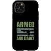 Gun Dad Father Gifts Custodia per iPhone 11 Pro Armato E Papà Divertente Pistola Papà Padre Tiro Umorismo