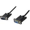 StarTech Cavo Seriale Null Modem DB9 RS232 1m F/M Nero (SCNM9FM1MBK)