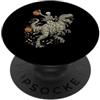 Funny Spooky Season Halloween Party Appa Halloween Skeleton Rider On Mummia Dinosauro T Rex Art PopSockets PopGrip Adesivo