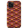 Diaspora Design Lab Custodia per iPhone 11 Pro Motivo geometrico vivace Kente