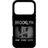 Brooklyn NY Souvenir Shirts Custodia per iPhone 17 Pro Brooklyn NY Vintage Sport Blu Retro Testo