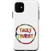 Funny Hawaiian Nerdy Tacky Tourist Dress Custodia per iPhone 11 Tacky Tourist Day Costume Idea Tacky Tacky Tacky