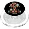 Bible Scripture John 4:19 Tees We Love Because He First Loved Us 1 Giovanni 4:19 Versetto della Bibbia PopSockets PopGrip per MagSafe