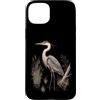Airone Azzurro Maggiore Uccello Delle Zo Custodia per iPhone 15 Plus Airone Azzurro Maggiore Illustrazione Fauna Selvatica Natura