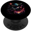 Astronaut Galaxy Space Planet Galaxy Uni Astronauta Pianeti Galassia Spazio Esterno Universo Spazio Cosmico PopSockets PopGrip Adesivo