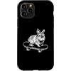 Animal On A Skateboard Graphics Custodia per iPhone 11 Pro Simpatico coniglietto da skateboard a forma di coniglietto