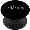 Funny Fitness Gym Quotes & Personal Trai Manubrio Battito cardiaco Fitness Sollevamento Pesi Palestra Allen PopSockets PopGrip Adesivo