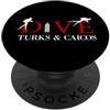 vacsyy Immersione subacquea Turks e Caicos Souvenir PopSockets PopGrip Adesivo