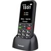 Funker C180 - Telefono cellulare 4G per anziani e uso domestico, tasti grandi, schermo 2,4, base di ricarica, batteria 1800 mAh, tasti Easy, audio alto Voice HD, nero