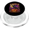 Halloween Costume Vintage Spooky Season Halloween Raven F-Caw-F Divertente Bootleg Meme Halloween PopSockets PopGrip per MagSafe