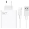 AUTO LABEL. FIRST CLASS DRIVER ACCESSORI Xiaomi Hyper Charging Combo 120 W - Presa caricatore doppio tipo A e USB C | Testa di ricarica per tutti i cellulari | Caricatore universale compatto a ricarica rapida | Colore bianco