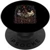 Funny Spooky Season Halloween Party Appa Polli Streghe Halloween Farm Gallina Gotica PopSockets PopGrip Adesivo