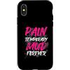 Mud Run Marathon Outfits Schlammlauf Des Custodia per iPhone X/XS Pain Temporary Mud Forever Muddy Race Mud Run