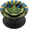 Cute Animal Designs Coccodrilli divertenti che indossano occhiali da sole scherzi sugli animali PopSockets PopGrip Adesivo