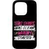 Mud Run Marathon Outfits Schlammlauf Des Custodia per iPhone 15 Pro Pulisci quando ho iniziato Muddy Race Schlammlauf Mud Run