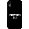 Funny Electrician Family Gifts Custodia per iPhone XR Rimani positivo divertente batteria gioco di parole Elettricista Umorismo