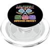 Playing Pickleball improves memory Pickl Giocare a Pickleball migliora la memoria degli amanti del pickleball PopSockets PopGrip per MagSafe