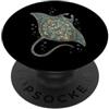 Manta Mandala Subacqueo Immersioni Ocean Manta Ray Mandala PopSockets PopGrip Adesivo