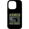 Gun Dad Father Gifts Custodia per iPhone 14 Pro Armato E Papà Divertente Pistola Papà Padre Tiro Umorismo