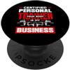 Funny Fitness Gym Quotes & Personal Trai Personal Trainer certificato Your Body Is My Business Divertente PopSockets PopGrip Adesivo