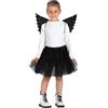 Ciao- Kit Travestimento Angelo Nero (Ali, Gonna Tulle)