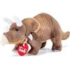 Trudi Triceratopo Dinosauri di peluche,regalo per compleanno e Natale | 22X10X9cm taglia XS | Animali Preistorici | modello 51183