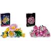 LEGO Botanicals Bundle Bouquet: Include Bouquet di Rose Rosa (10374) e Bouquet di Fiori Estivi (10347) - Set di Fiori Artificiali - Decorazione Casa - Idea Regalo Fai da Te