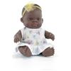 Miniland Bambola africana femmina di 21cm. Realizzata in Spagna con aroma di vaniglia. Anatomicamente corretta. Collezione My Friends & Me
