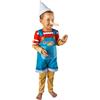Ciao Pinocchio burattino costume travestimento bambino originale (Taglia 5-7 anni)