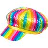 Boland 01370 - Cappellino Lillipop con paillettes, copricapo colorato per costumi di carnevale, costume da clown, Flower Power, accessori per costumi da donna e da uomo