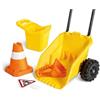 Hape - Set di giocattoli per la sabbia con dumper - Autocarro, secchiello scavatore, bulldozer e cono per bambinI dai 3 anni