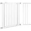 hauck Cancelletto di Sicurezza con Prolunga da 21 cm, Soglia Piatta, White