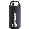 CRESSI Dry Bag Zaino Impermeabile in Resistente PVC con Chiusura Roll-Top, Tracolla e Zip, Ideale per Spiaggia, Immersioni, Snorkeling, Viaggi e Sport Acquatici
