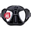 SALVIMAR Trinity Anti Fog, Maschera Anti Appannamento con Attacco Fotocamera, per Pesca Subacquea, Snorkeling, Unisex adulto, Nero/Nero